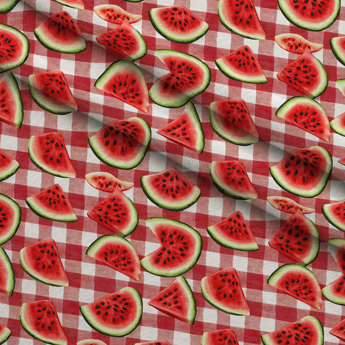 Summer Melon Slices Pattern 16 Minky Fabric