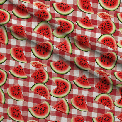 Summer Melon Slices Pattern 16 Minky Fabric