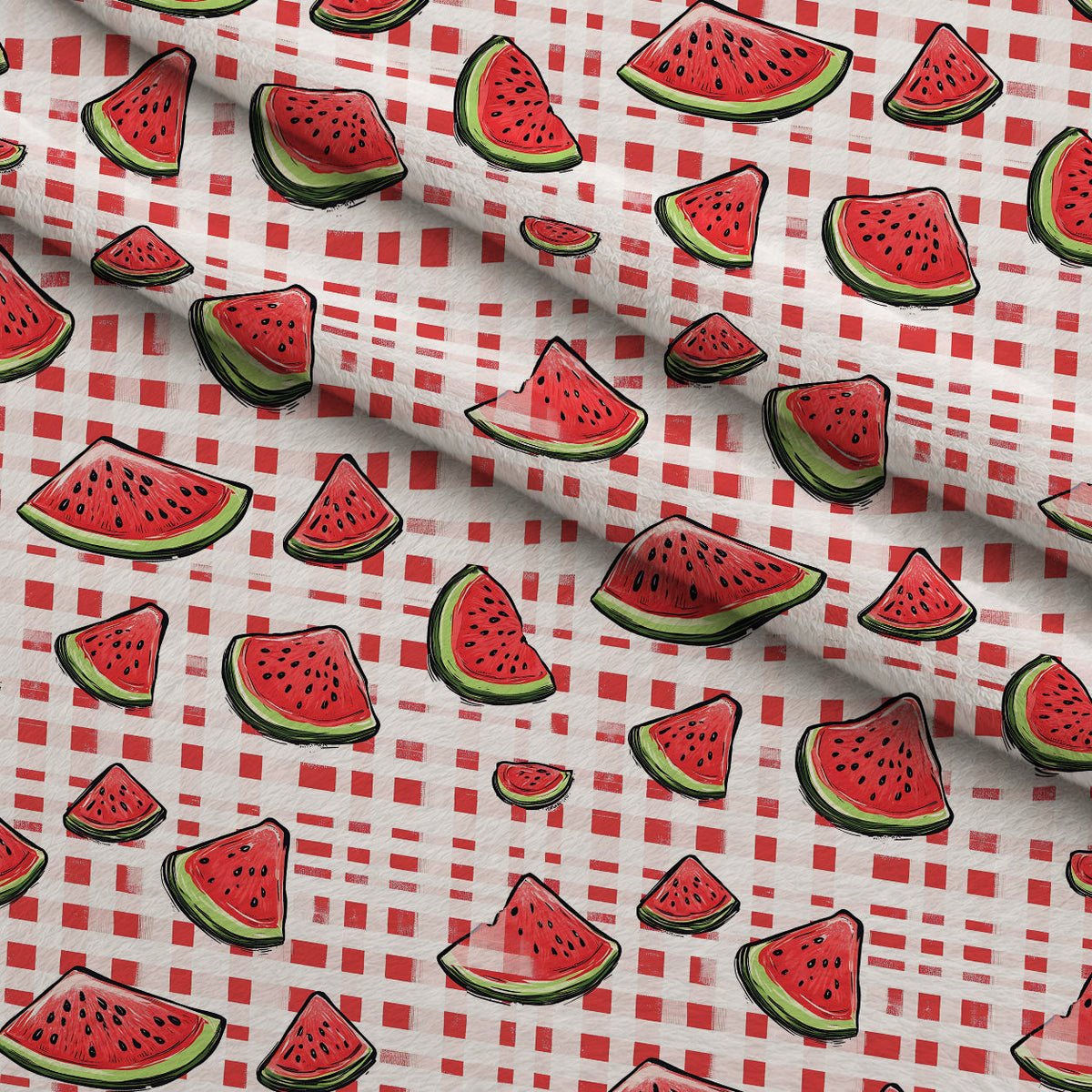 Summer Melon Slices Pattern 17 Minky Fabric