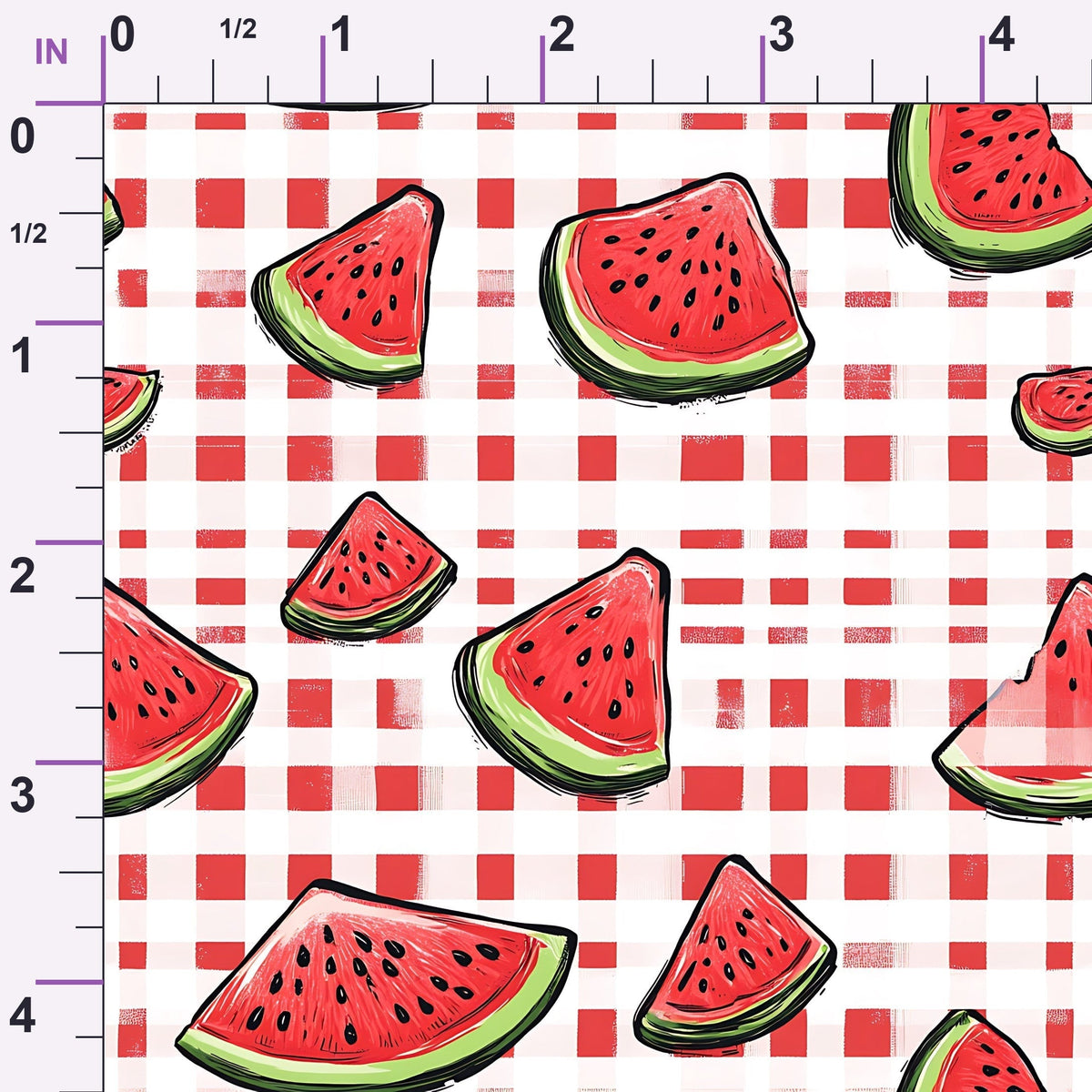 Summer Melon Slices Pattern 17 Minky Fabric