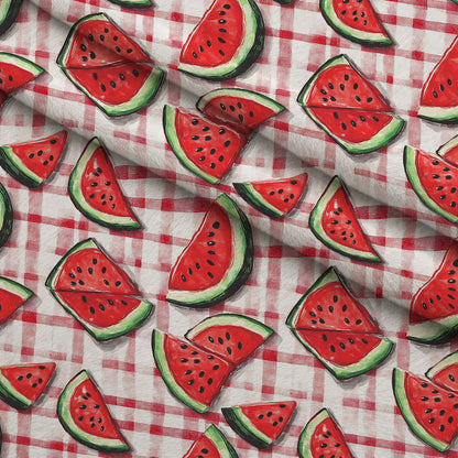 Summer Melon Slices Pattern 18 Minky Fabric