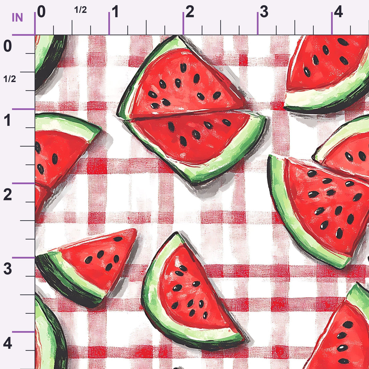 Summer Melon Slices Pattern 18 Minky Fabric