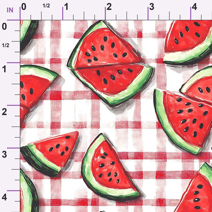 Summer Melon Slices Pattern 18 Minky Fabric