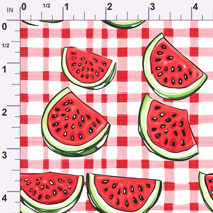 Summer Melon Slices Pattern 19 Minky Fabric