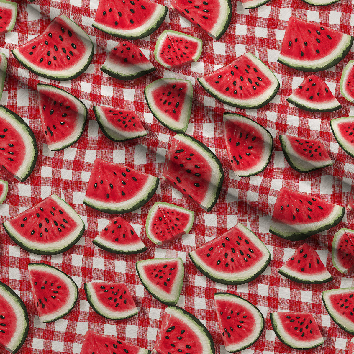 Summer Melon Slices Pattern 20 Minky Fabric