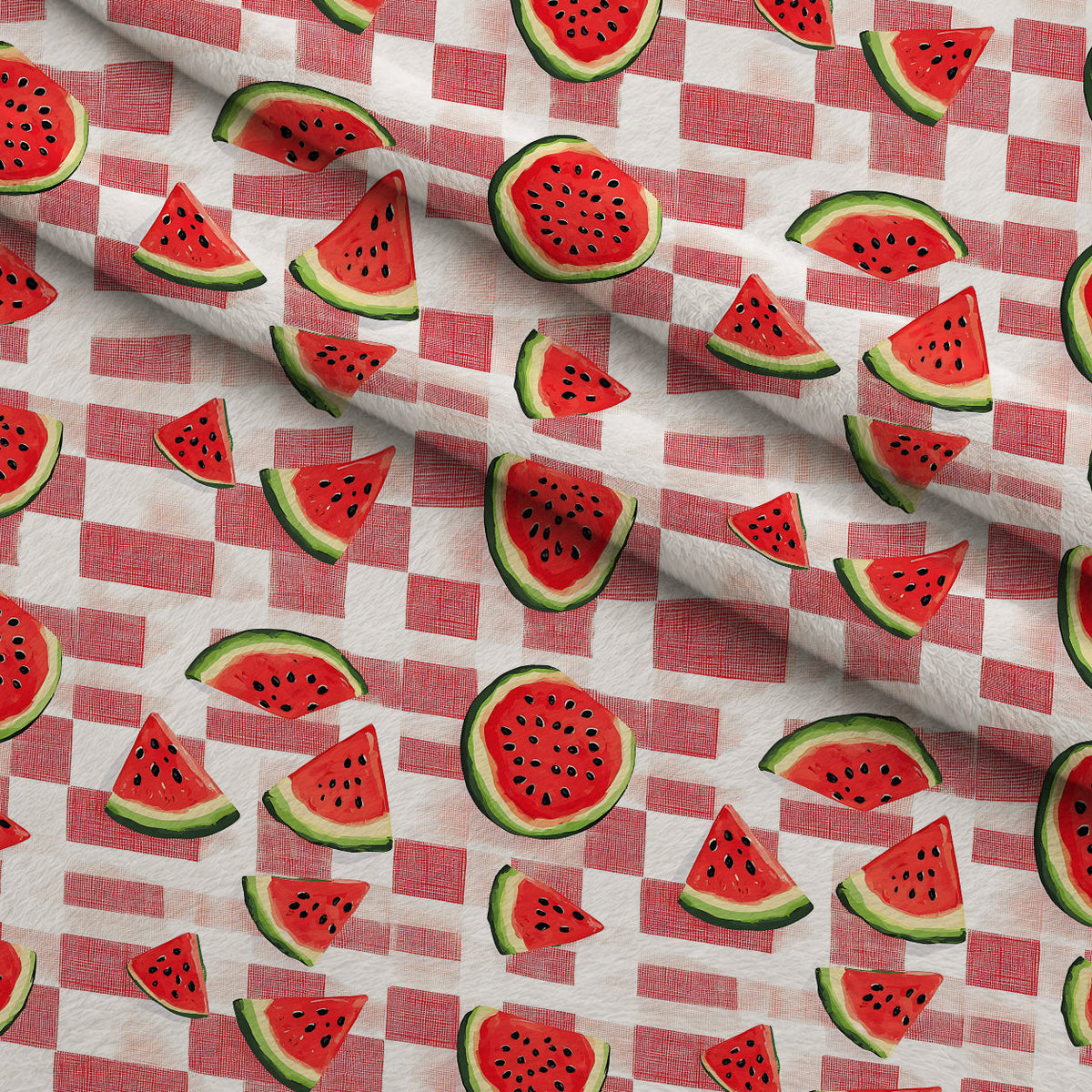 Summer Melon Slices Pattern 3 Minky Fabric