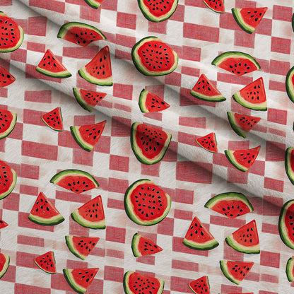 Summer Melon Slices Pattern 3 Minky Fabric