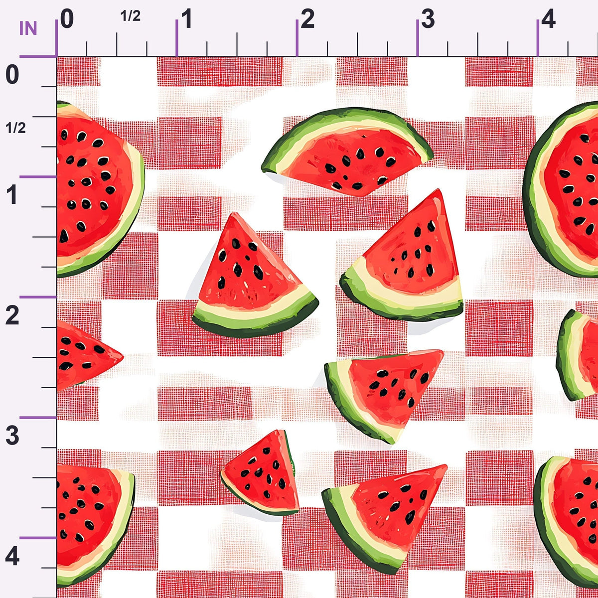 Summer Melon Slices Pattern 3 Minky Fabric