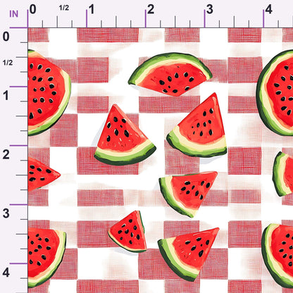 Summer Melon Slices Pattern 3 Minky Fabric