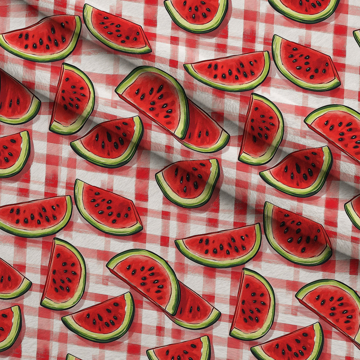 Summer Melon Slices Pattern 4 Minky Fabric