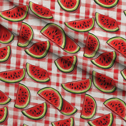 Summer Melon Slices Pattern 4 Minky Fabric