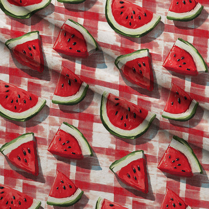 Summer Melon Slices Pattern 5 Minky Fabric