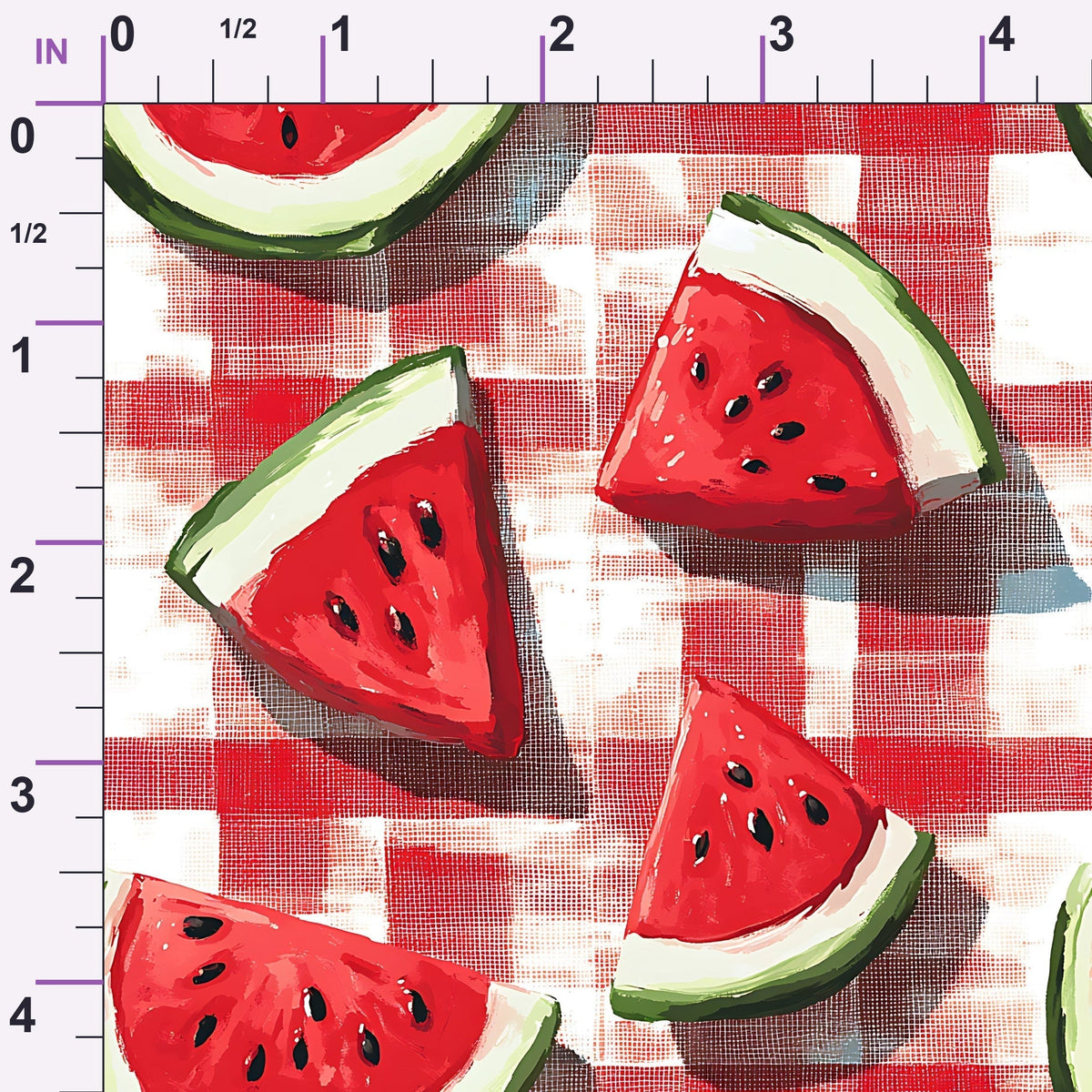 Summer Melon Slices Pattern 5 Minky Fabric