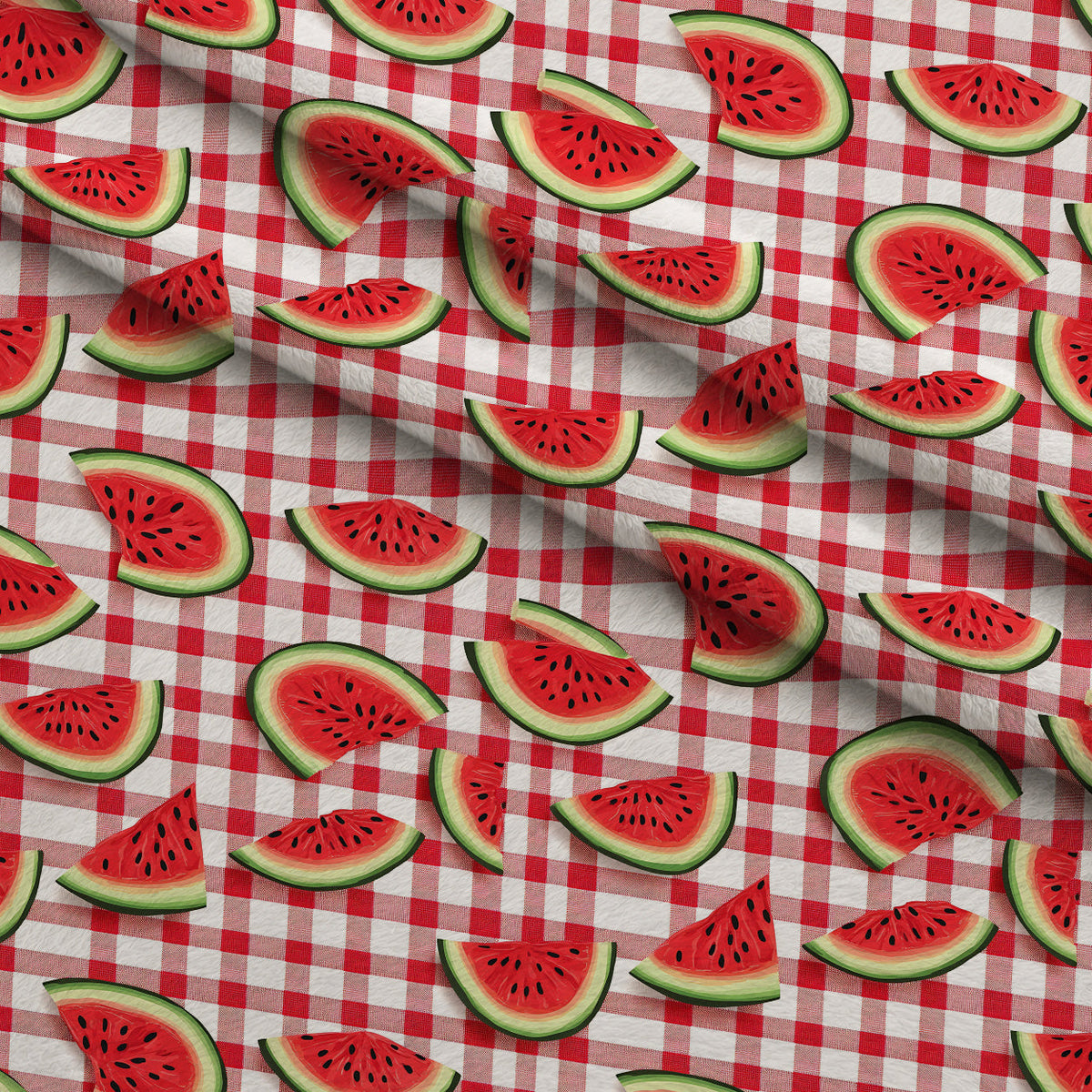 Summer Melon Slices Pattern 6 Minky Fabric