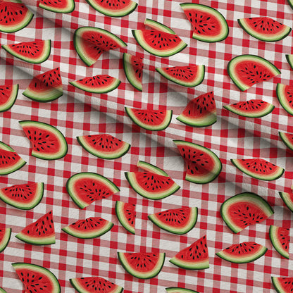 Summer Melon Slices Pattern 6 Minky Fabric