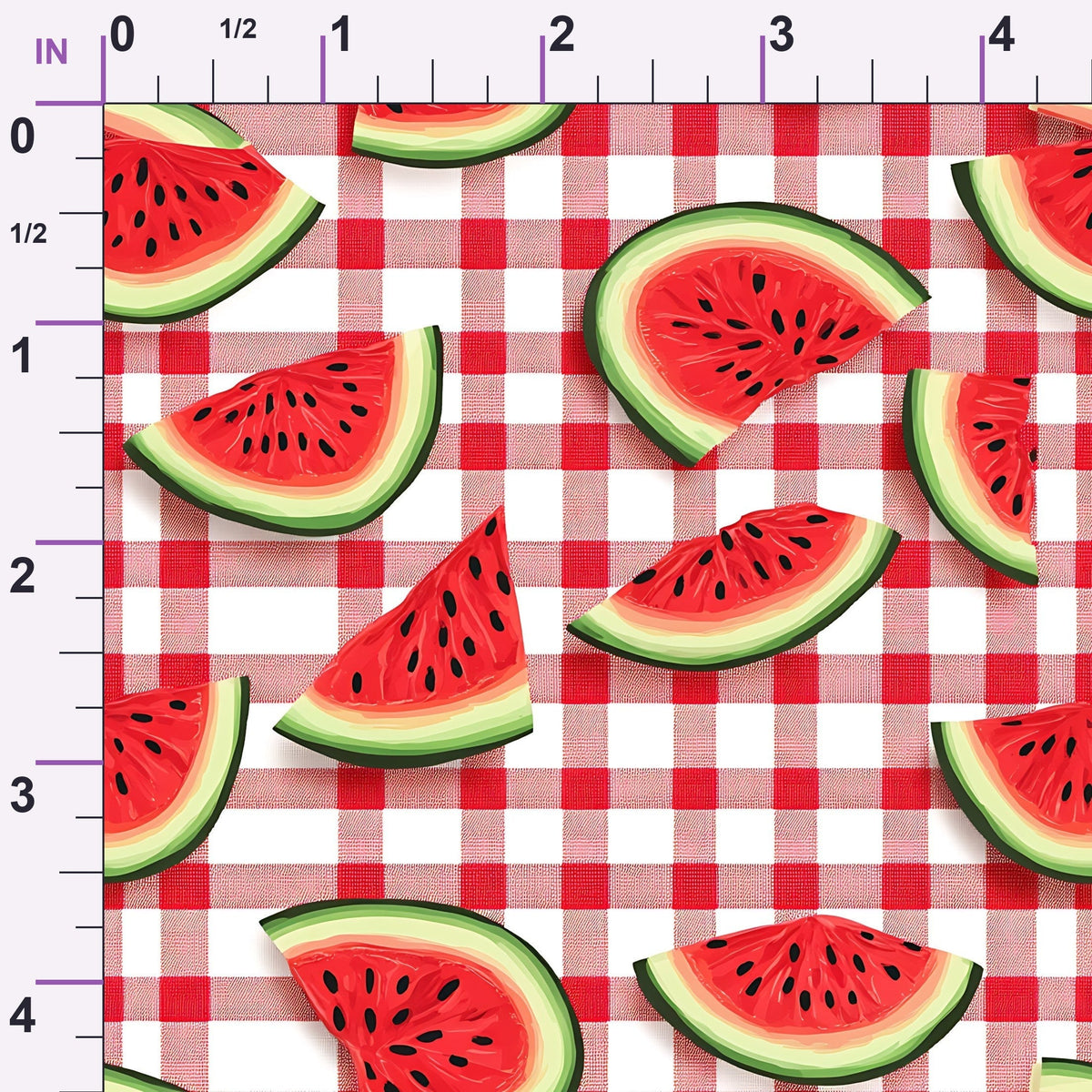 Summer Melon Slices Pattern 6 Minky Fabric