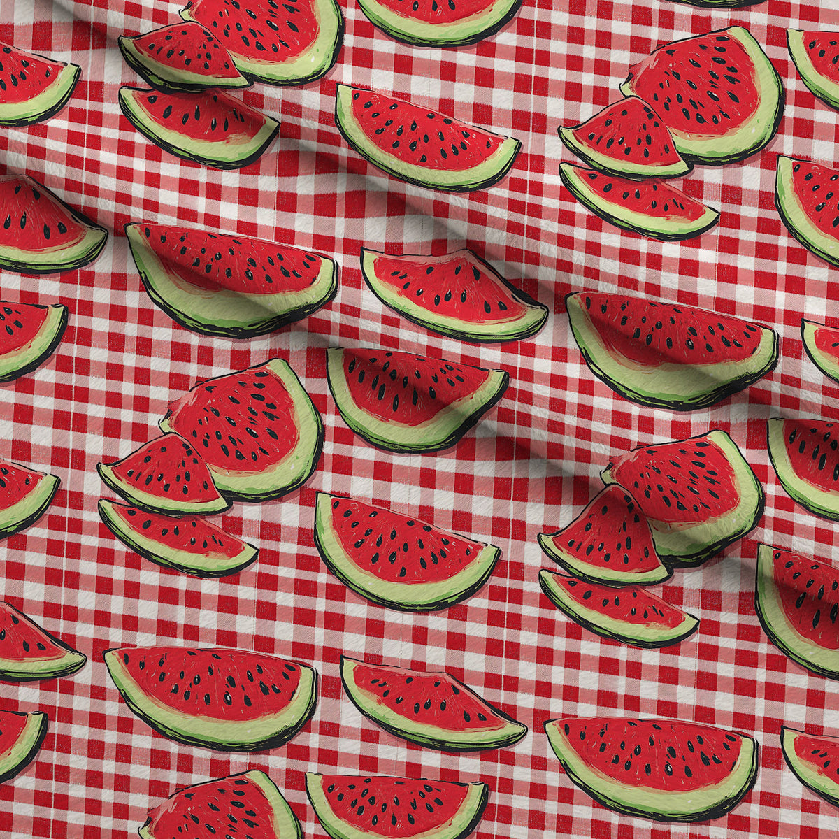 Summer Melon Slices Pattern 7 Minky Fabric