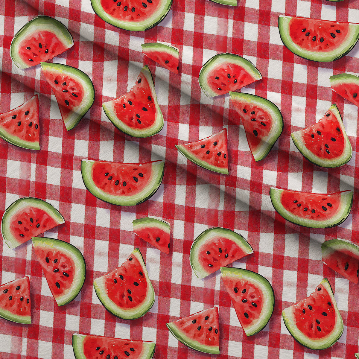 Summer Melon Slices Pattern 8 Minky Fabric