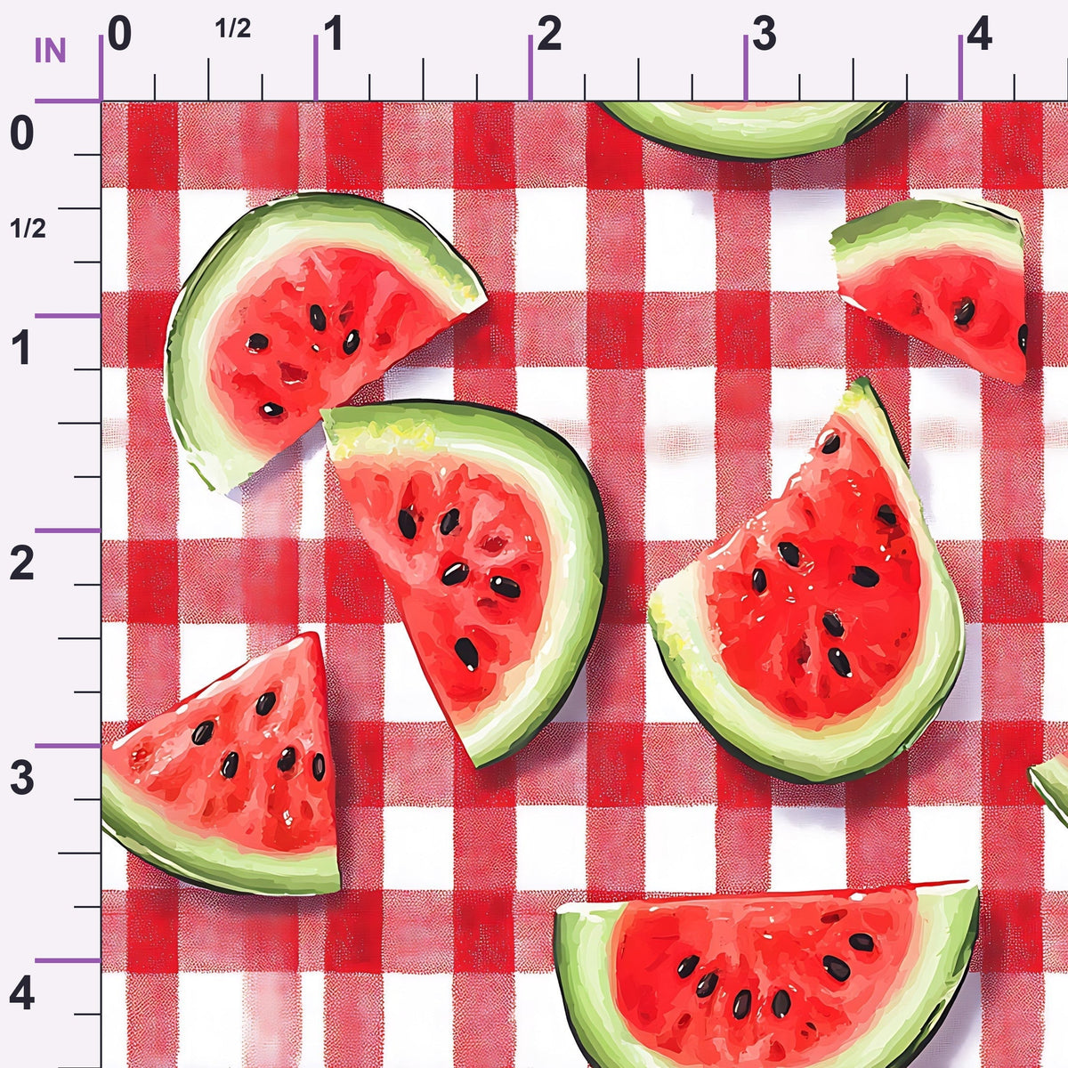 Summer Melon Slices Pattern 8 Minky Fabric