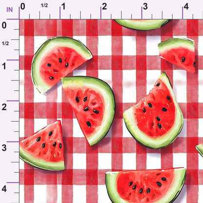 Summer Melon Slices Pattern 8 Minky Fabric