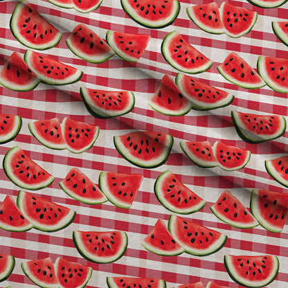 Summer Melon Slices Pattern 9 Minky Fabric
