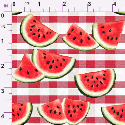 Summer Melon Slices Pattern 9 Minky Fabric