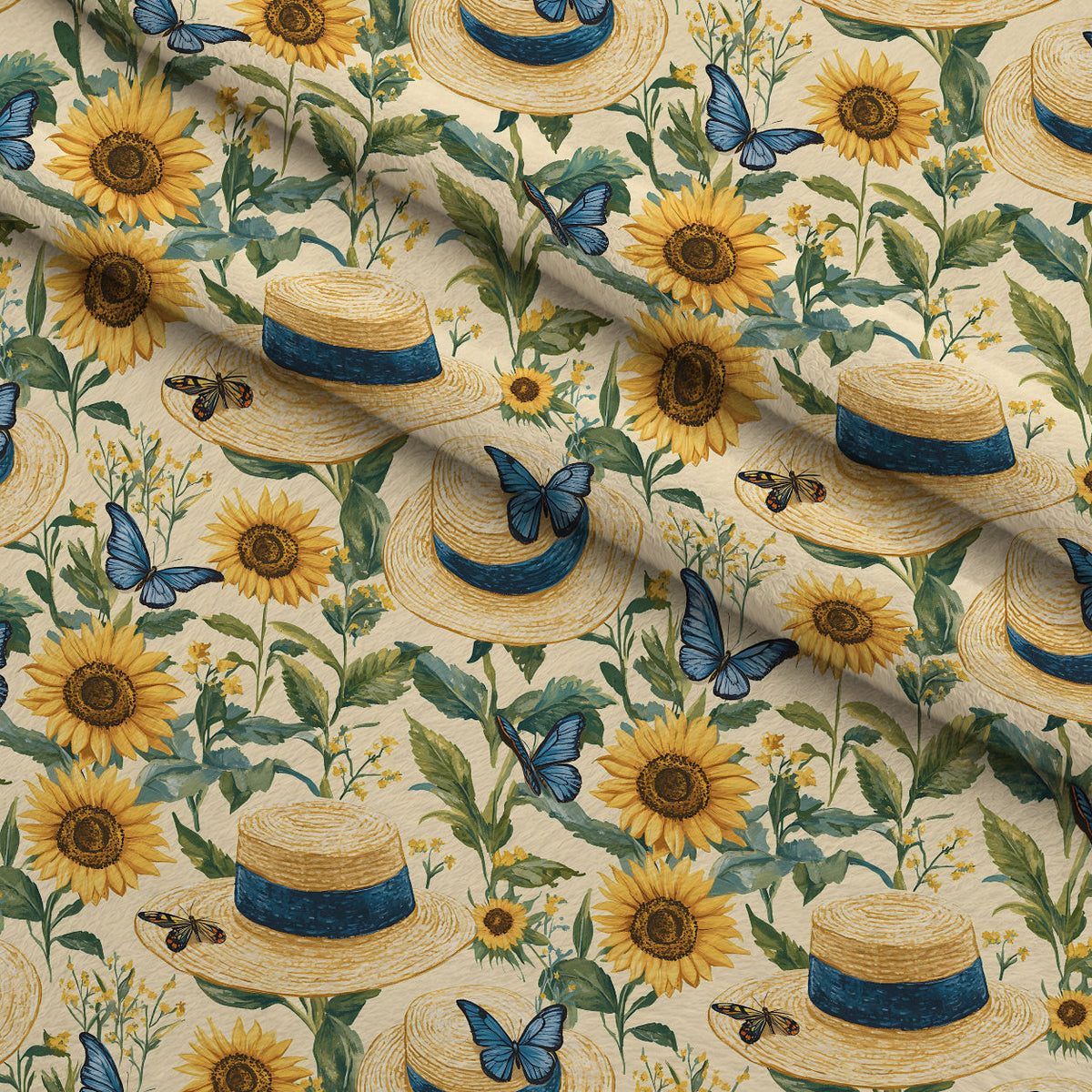 Sunflower Stroll Pattern 1 Minky Fabric