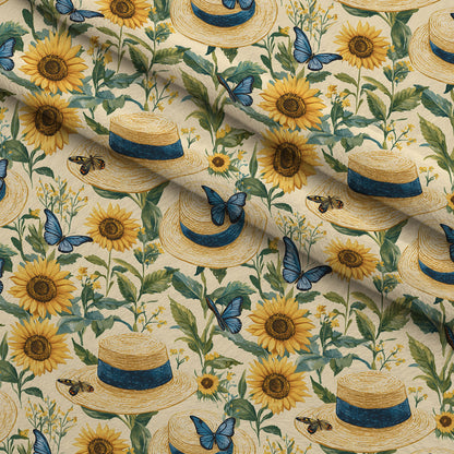 Sunflower Stroll Pattern 1 Minky Fabric