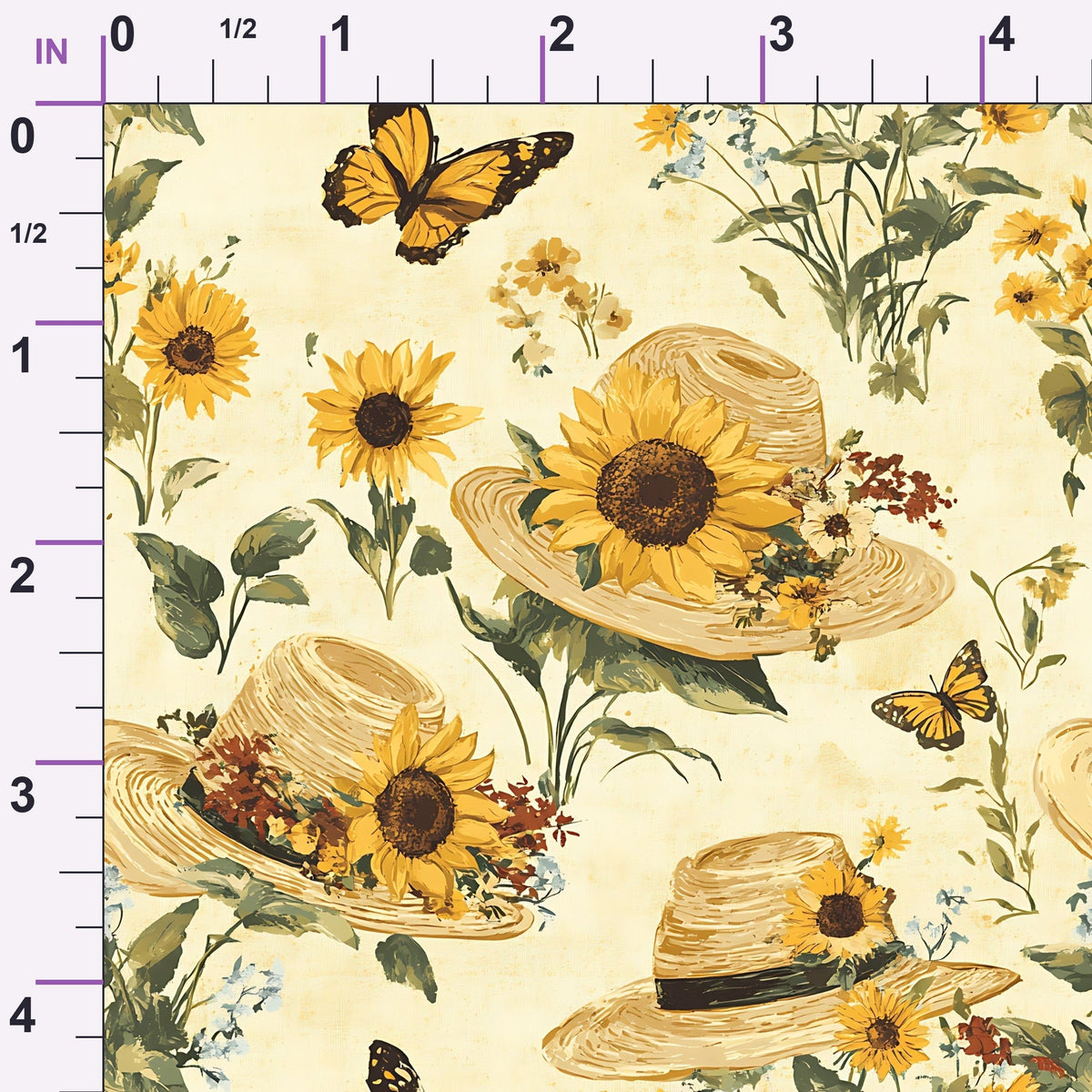Sunflower Stroll Pattern 10 Minky Fabric