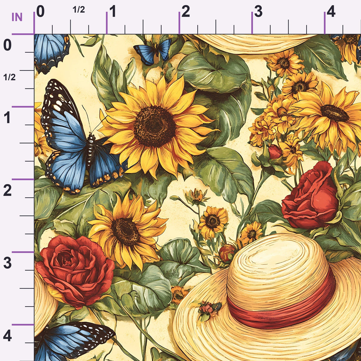 Sunflower Stroll Pattern 12 Minky Fabric