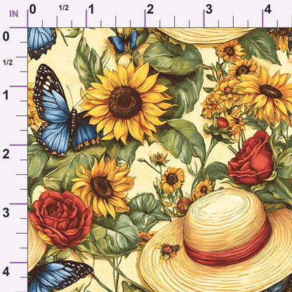 Sunflower Stroll Pattern 12 Minky Fabric