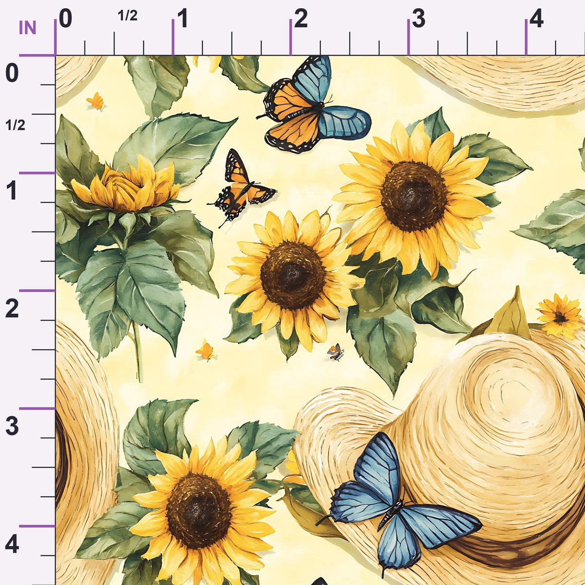 Sunflower Stroll Pattern 14 Minky Fabric