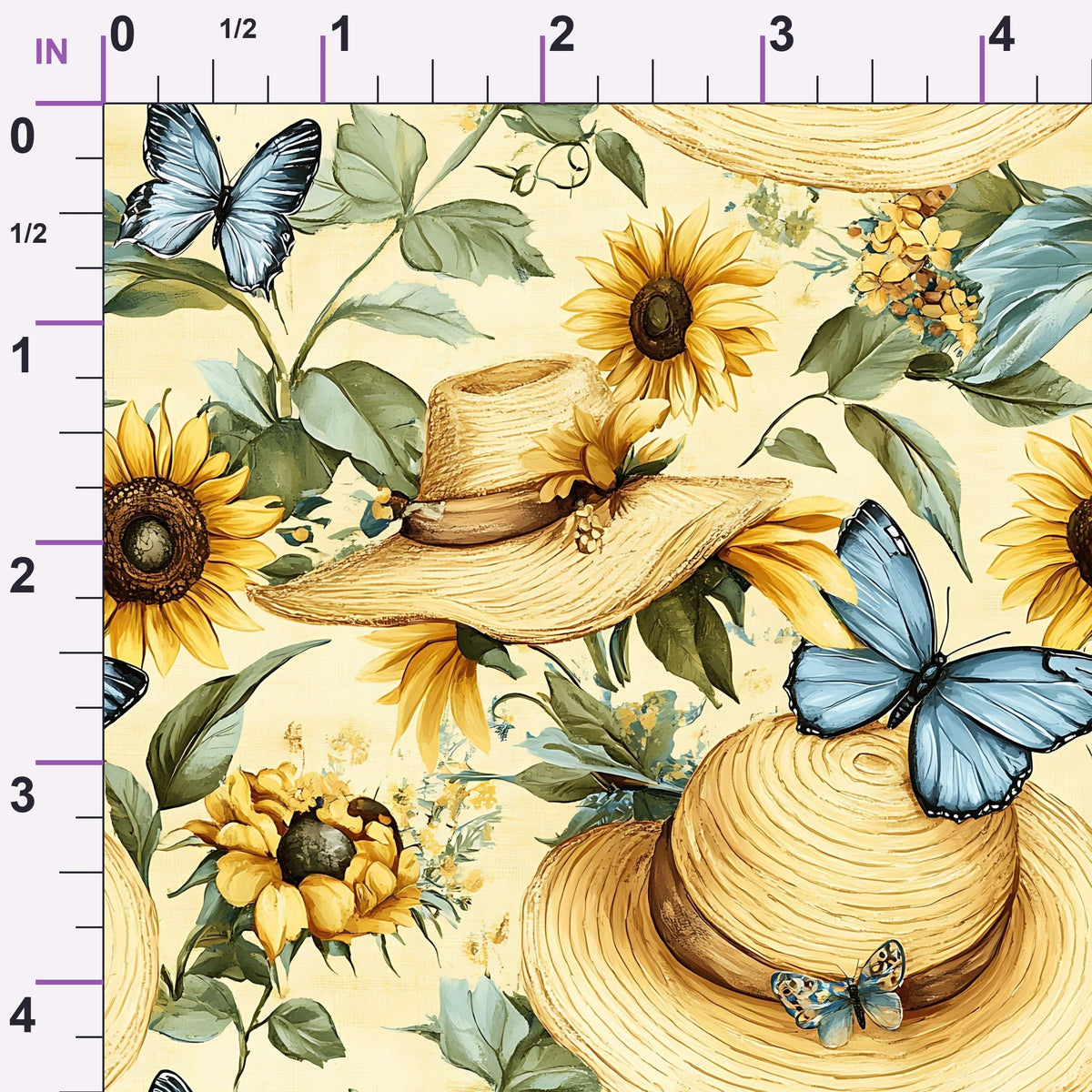 Sunflower Stroll Pattern 15 Minky Fabric