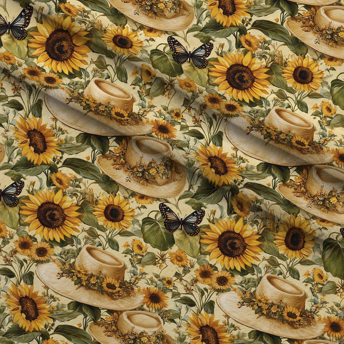 Sunflower Stroll Pattern 16 Minky Fabric