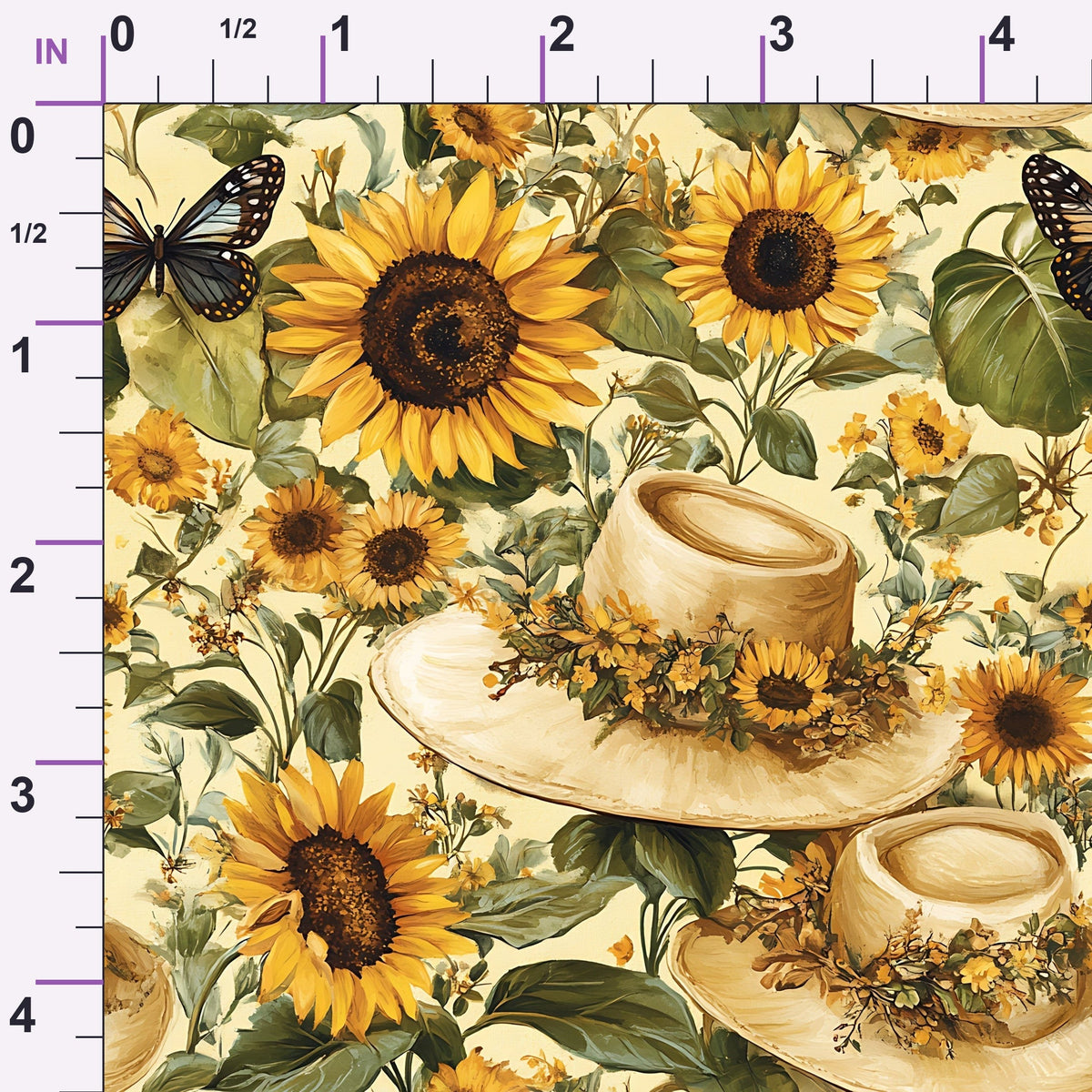 Sunflower Stroll Pattern 16 Minky Fabric