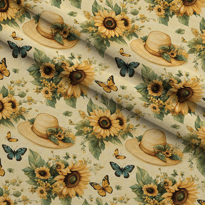 Sunflower Stroll Pattern 17 Minky Fabric