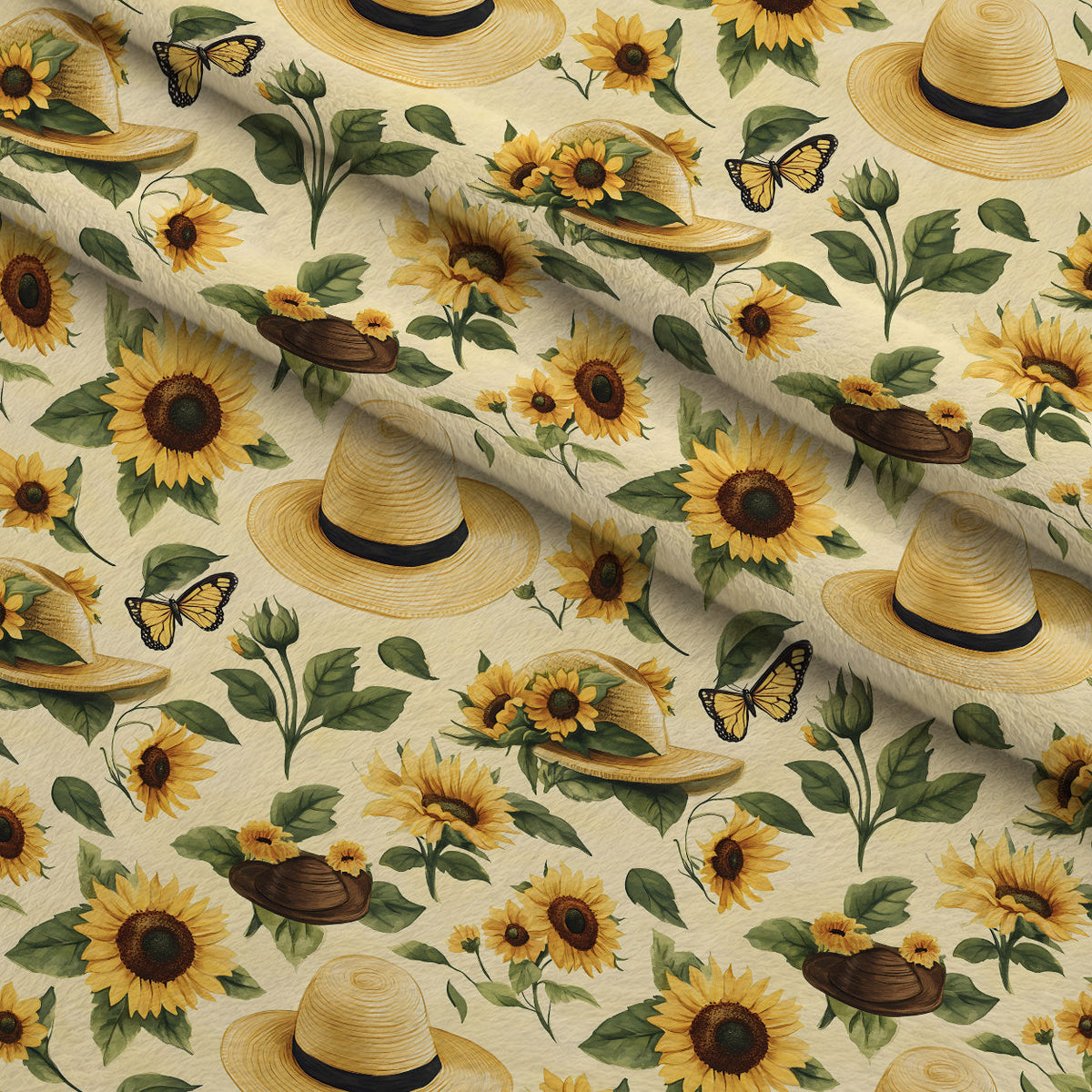 Sunflower Stroll Pattern 18 Minky Fabric