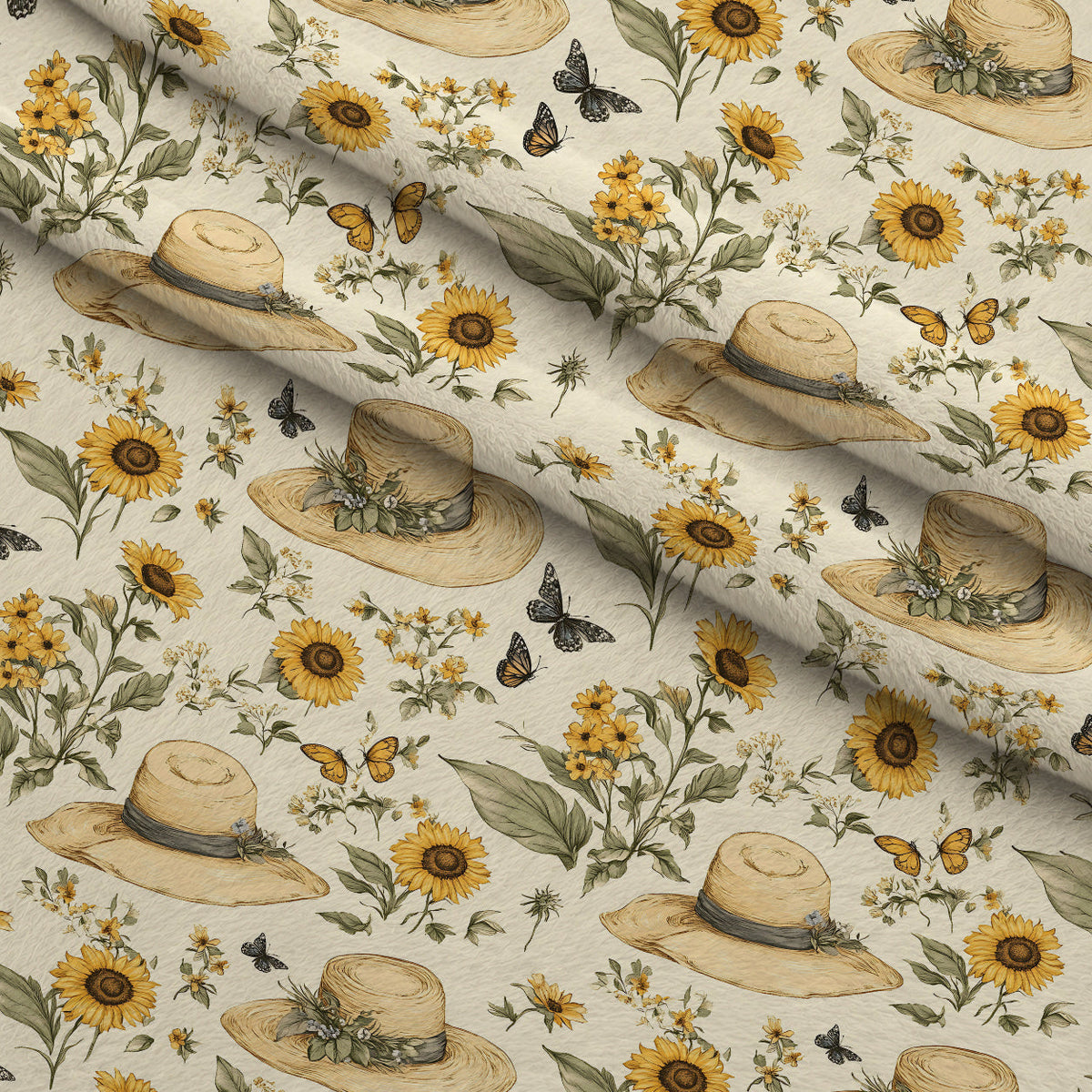 Sunflower Stroll Pattern 19 Minky Fabric