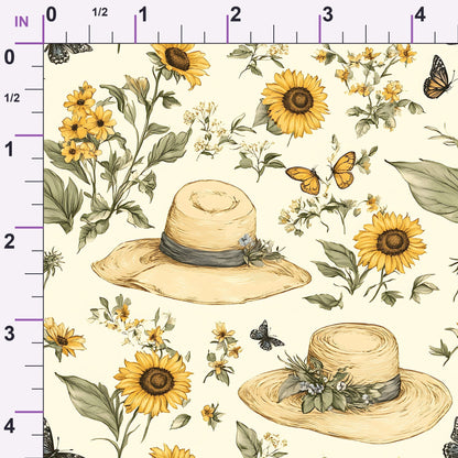 Sunflower Stroll Pattern 19 Minky Fabric