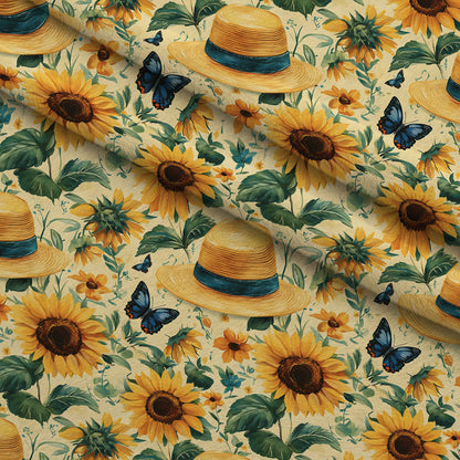 Sunflower Stroll Pattern 2 Minky Fabric