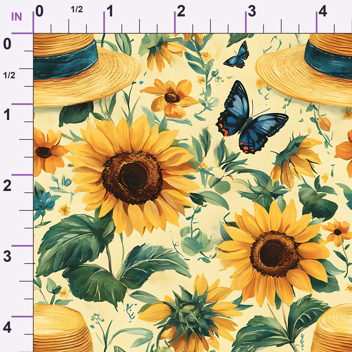 Sunflower Stroll Pattern 2 Minky Fabric