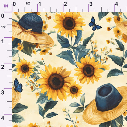 Sunflower Stroll Pattern 20 Minky Fabric