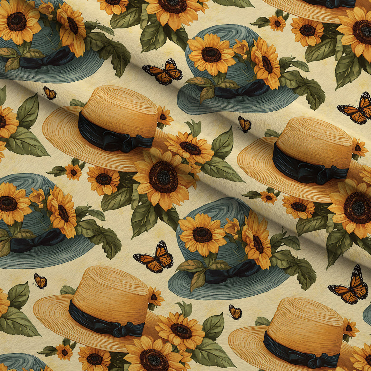 Sunflower Stroll Pattern 3 Minky Fabric