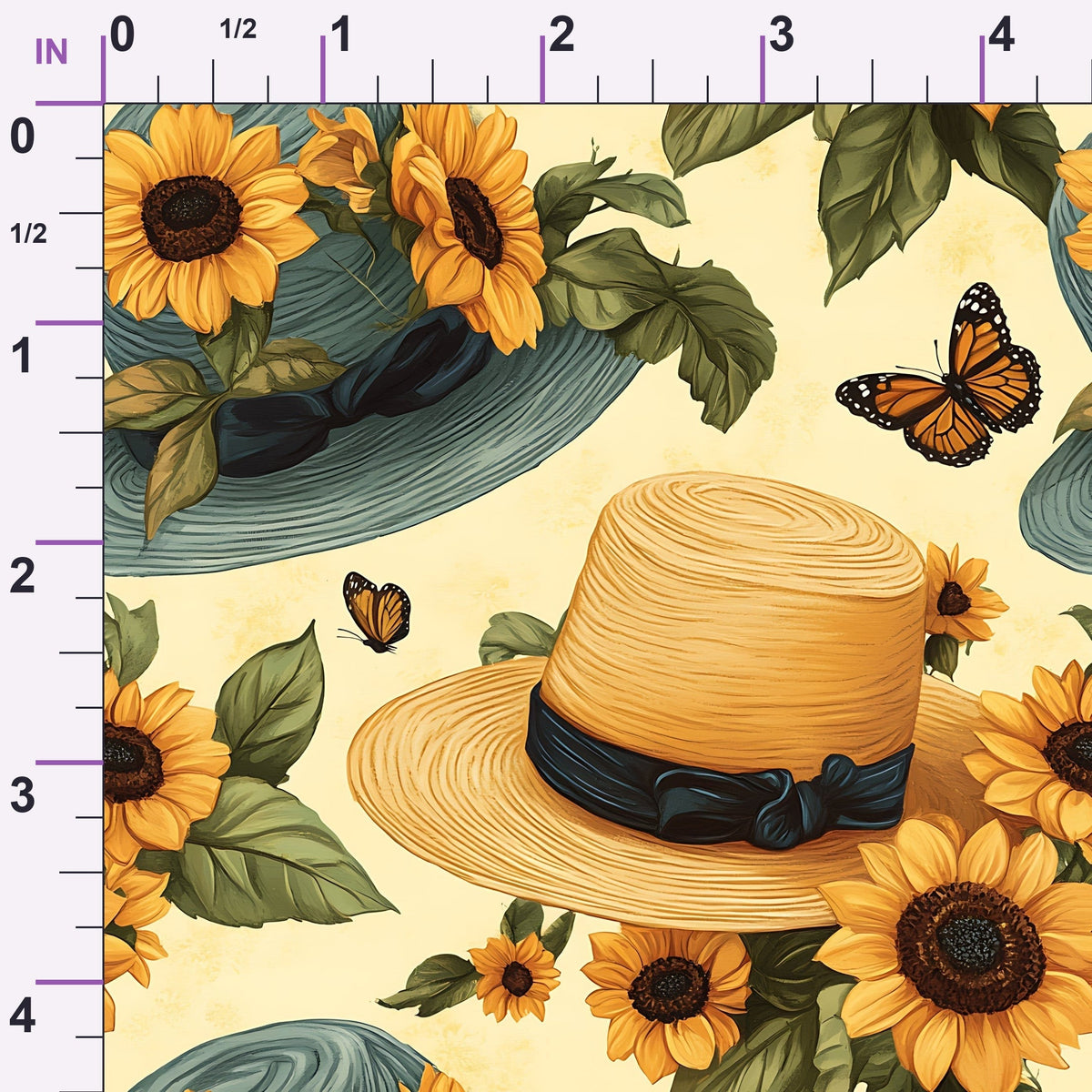 Sunflower Stroll Pattern 3 Minky Fabric