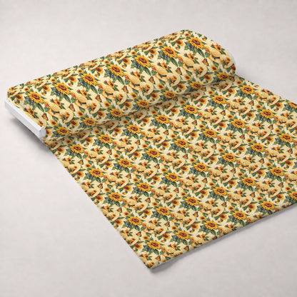 Sunflower Stroll Pattern 4 Minky Fabric