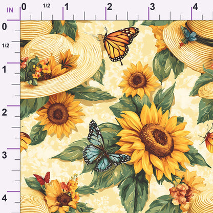 Sunflower Stroll Pattern 4 Minky Fabric