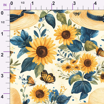 Sunflower Stroll Pattern 5 Minky Fabric