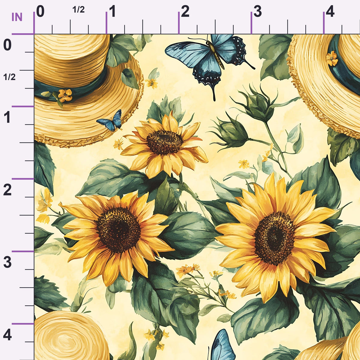 Sunflower Stroll Pattern 6 Minky Fabric
