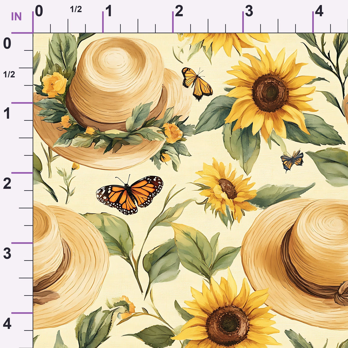 Sunflower Stroll Pattern 9 Minky Fabric