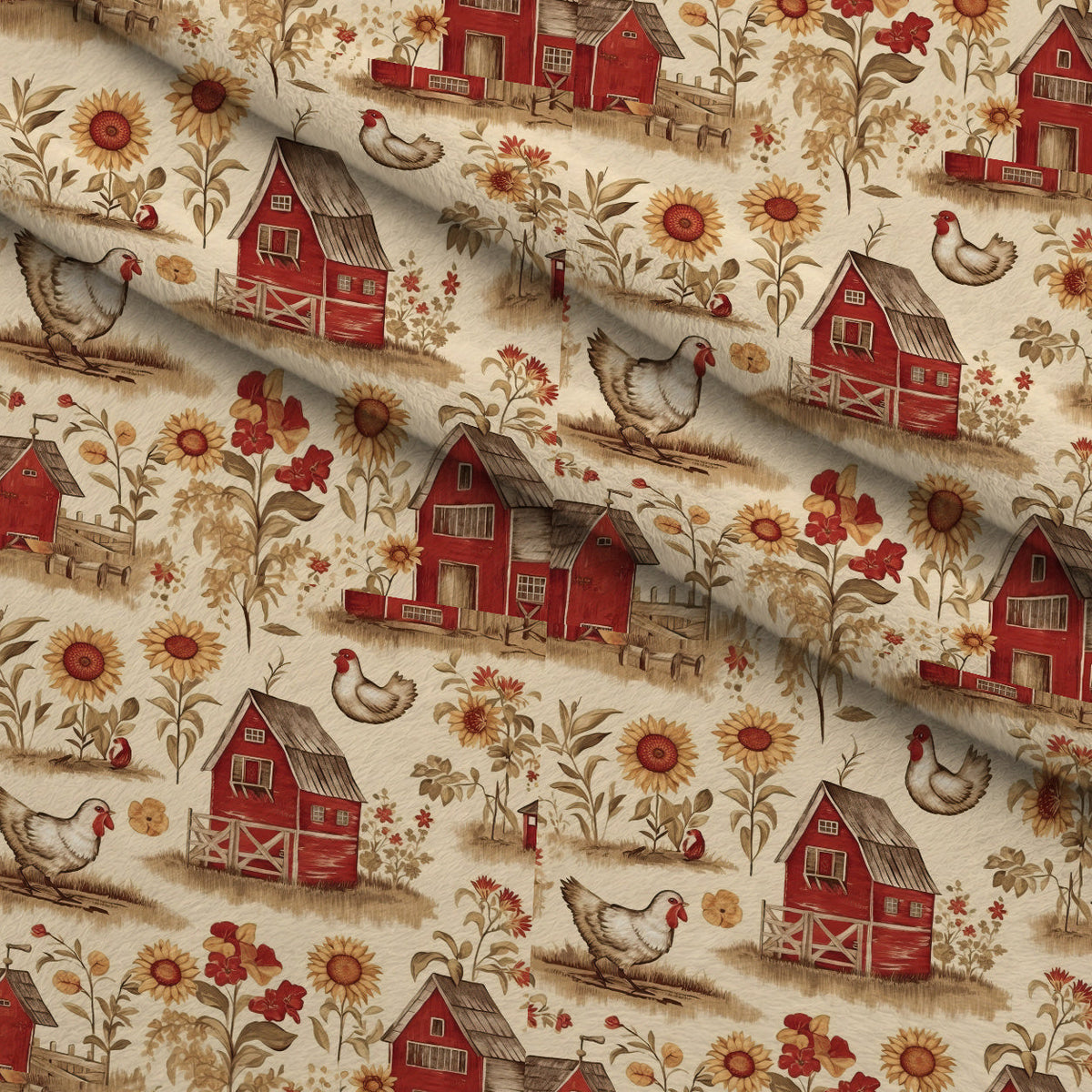 Sunflower Toile Pattern 2 Minky Fabric